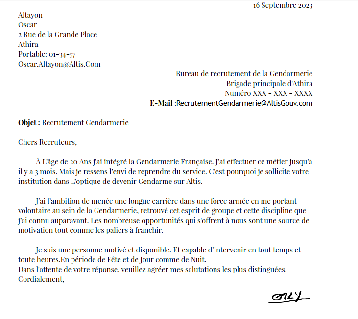 Candidature acceptée - Candidature Oscar Altayon [Service 